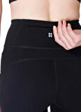 Sweaty Betty SB9218R-001 POWER 32 WORKOUT BOOT C Siyah Yüksek Bel Normal Düz Kadın Eşofman Altı