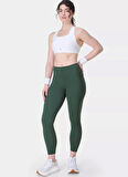 Sweaty Betty SB5400-310 POWER WORKOUT LEGGINGS Yeşil Düz Kadın Tayt