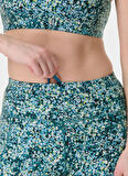SB5400A -12792 POWER  WORKOUT LEGGI Mavi Regular Fit Desenli Kadın Tayt