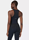 SB10170-001 ALL DAY CROPPED TANK Siyah U Yaka   Kadın Atlet