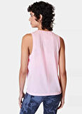 Sweaty Betty SB9666-660 SOFT FLOW STUDIO TANK Pembe Normal Düz Kadın Atlet
