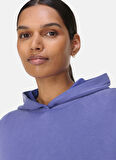 Sweaty Betty SB9401-400 SAND WASH CLOUDWEIGHT CR Mavi Kapüşon Yaka Normal Düz Kadın Sweatshırt