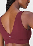 Sweaty Betty SB10037-601 ULTIMATE STUDIO VOOP BR Bordo Sporcu Sütyeni