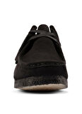 Clarks Süet Siyah Kadın Düz Ayakkabı 26155522