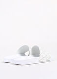 KARL LAGERFELD Beyaz Erkek Terlik KONDO Monogram Slide