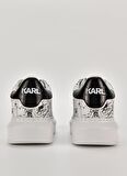 KARL LAGERFELD Siyah - Beyaz Kadın Deri Sneaker KL62569011