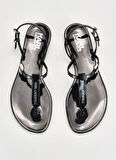 KARL LAGERFELD Siyah Kadın Sandalet KL80002N
