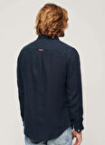 Superdry Normal Lacivert Düz Erkek Gömlek M4010607A11S_STUDIOS CASUAL LINEN L