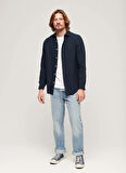 Superdry Normal Lacivert Düz Erkek Gömlek M4010607A11S_STUDIOS CASUAL LINEN L