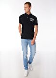 Superdry Baskılı Siyah Erkek Polo T-Shirt M1110349A02A_APPLIQUE CLASSIC FIT P