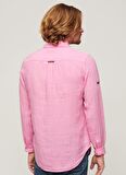 Superdry Normal Pembe Düz Erkek Gömlek M4010607ATZJ_STUDIOS CASUAL LINEN L