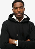 Superdry Kapüşon Yaka Siyah Erkek Sweatshırt M2013110A02A_ESSENTIAL LOGO HOODIE