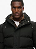 Superdry Siyah Erkek Mont M5011743A12A_EVEREST SHORT HOODED P