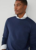 Hackett Bisiklet Yaka Lacivert Erkek Sweatshırt HM581165