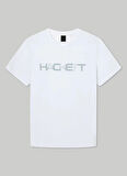 Hackett Bisiklet Yaka Beyaz Erkek T-Shirt HM500783