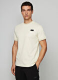 Hackett Bisiklet Yaka Bej Erkek T-Shirt HM500782