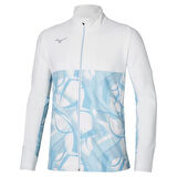 Paris Athlete Hybrid Warm Up Jacket Erkek Rüzgarlık Beyaz / Desenli