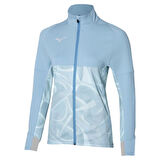Paris Athlete Hybrid Warm Up Jacket Kadın Rüzgarlık Mavi / Desenli