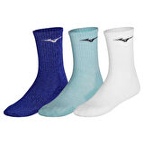 Training 3P Socks Unisex Çorap Beyaz/Yeşil/Mavi