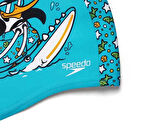 Speedo Printed Poly Cap iu Blue/Green Çocuk Bonesi 8-1224114675 Mavi