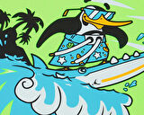 Speedo Printed Float Vest iu Green/Blue Çocuk Can Yeleği 8-1225214686 Yeşil