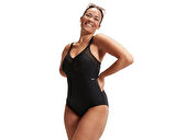 Speedo Spcscu Shpng Mesh 1Pc Af Blk Kadın Yüzücü Mayosu 8-0037000001 Siyah