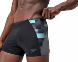 Speedo End+ Max Splice Asht Am Black/Grey Erkek Yüzücü Mayosu 8-00300317540 Siyah