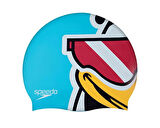 Speedo Printed Character Cap iu Blue Çocuk Bonesi 8-00232606348 Mavi