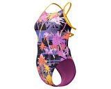 Speedo Alov Digi Lat Tbk Af 1Pc Assorted Kadın Yüzücü Mayosu 8-00406417974 Renkli