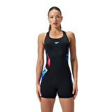 SPEEDO KADIN YÜZÜCÜ MAYOSU DIGITAL PRT AF LEGSUIT BLACK 8-00494418169 YZM
