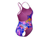 SPEEDO SPEEDO ALOV DIGI VBK 1PC JF BLUE/PINK Kız Çocuk Mayosu 8-1284618199 Mavi
