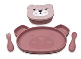 Silikon Beslenme Seti Betsy Bear (5 Parça)