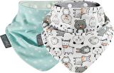 Cheeky Chompers Neckerbib Panda and Sage Stars