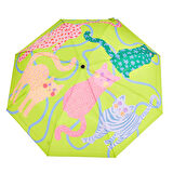 Original Duckhead Duck Kompakt Şemsiye Arty Cats Lime