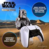 Star Wars Mandalorian Dualsense Dualshock Oyun Kolu Kablo Tutucu Telefon Uyumlu Cable Guys Lisanslı Orijinal