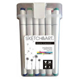Sketch Art Çift Taraflı 24 Renk Kutulu 22-0077
