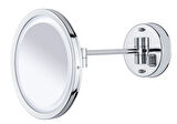 Line Bathroom Büyüteçli Ayna 506102 Çift Kolu LED Işıklı 3X Krom