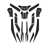 Gogo Tank Pad Set 002 Siyah Karbon Kanuni Seha 150 2022-2024