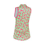 Callaway Çiçekli Kolsuz Polo Yaka Tshirt