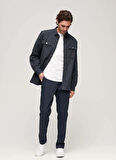 CANVAS WORKWEAR OVERSH Lacivert Erkek Denim Gömlek M4010730A98T