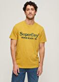 Superdry Bisiklet Yaka Baskılı Sarı Erkek T-Shirt M1011893A2AX_VENUE CLASSIC LOGO T S