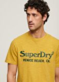 Superdry Bisiklet Yaka Baskılı Sarı Erkek T-Shirt M1011893A2AX_VENUE CLASSIC LOGO T S