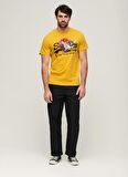 Superdry Bisiklet Yaka Baskılı Sarı Erkek T-Shirt M1011897A7SD_TOKYO VL GRAPHIC T SHI