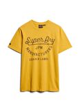 Superdry Bisiklet Yaka Baskılı Sarı Erkek T-Shirt M1011905A2AO_COPPER LABEL SCRIPT TE