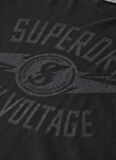 Superdry Bisiklet Yaka Baskılı Antrasit Erkek T-Shirt M1011918AAFB_RETRO ROCKER GRAPHIC T