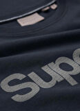 Superdry Bisiklet Yaka Baskılı Lacivert Erkek T-Shirt M1011928A98T_CORE LOGO CITY LOOSE T