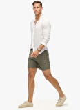 Superdry Haki Erkek Şort Mayo M3010227A1KH_PREMIUM EMB 17 SWIM S