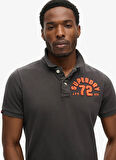Superdry Polo Yaka Siyah Erkek T-Shirt M1110396A-AFB_VINTAGE ATHLETIC POLO