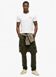 Superdry Bisiklet Yaka Beyaz Erkek T-Shirt M1011245A-C1M_ESSENTIAL LOGO EMB TE