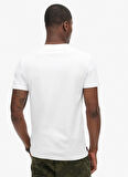 Superdry Bisiklet Yaka Beyaz Erkek T-Shirt M1011245A-C1M_ESSENTIAL LOGO EMB TE